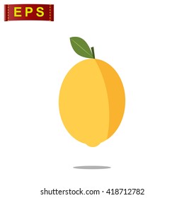 Lemon icon, vector lemon icon, isolated lemon sign