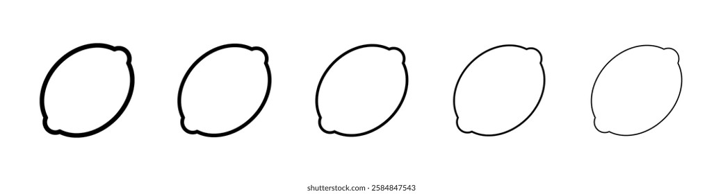 Lemon icon Vector logo sign