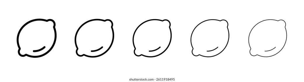 Lemon icon Vector logo sign