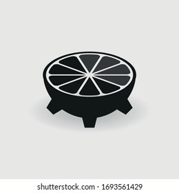 lemon icon vector sign symbol for design