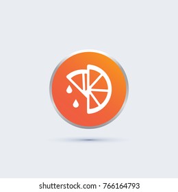 lemon icon. vegetable sign