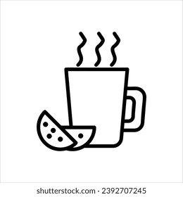  Lemon icon with white background vector