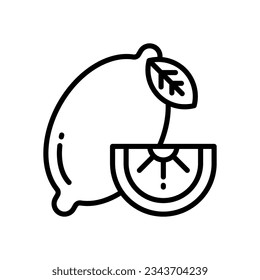 lemon icon for your website, mobile, presentation, and logo design.