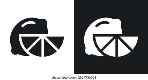 Lemon icons in flat syle