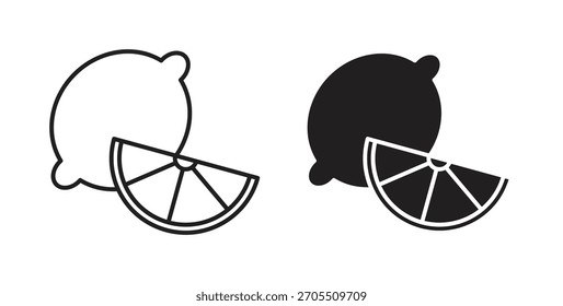 Zitronensymbole zur Verwendung im Web-Design, Logo.Symbol-Illustration.