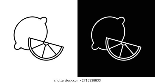 Plantilla de Vector de iconos de limón, EPS 10 para el diseño