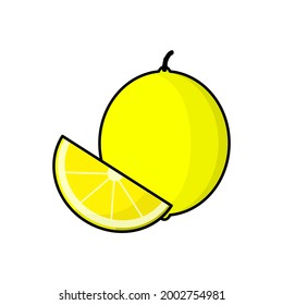 lemon illustration. can be used as icons, elements, bookmark images and more