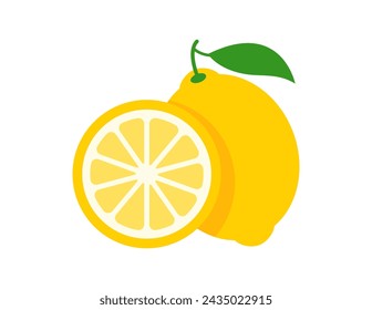 lemon illustration for coloring book template, lemon for kids worksheet printable