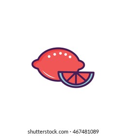 Lemon Illustration Icon