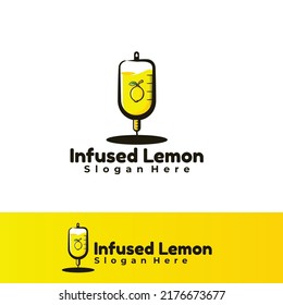 lemon infusion logo art brand