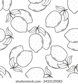 Fondo de grabado a mano de tinta de limón