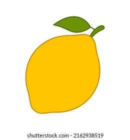 Limón aislado en fondo blanco