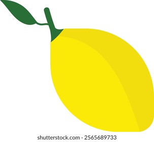 Lemon isolated on white background.