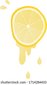 ilustración vectorial aislada de limón