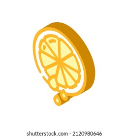 lemon juice add isometric icon vector. lemon juice add sign. isolated symbol illustration