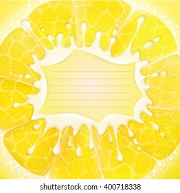 Lemon juice background