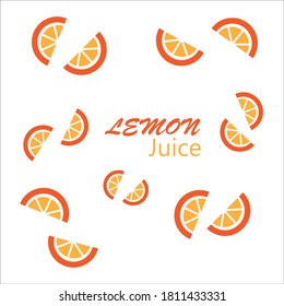 Zitronensaft, Hintergrund, Vektorgrafik