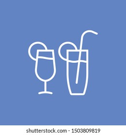 Lemon juice drink vector icon