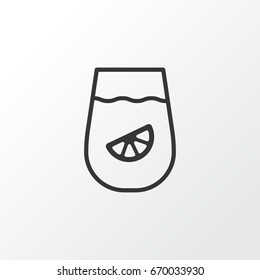 Lemon Juice Icon Symbol. Premium Quality Isolated Lemonade  Element In Trendy Style.