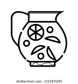 Lemon juice icon vector