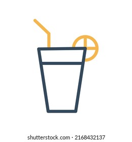 lemon juice Isolated Vector icon which can easily modify or edit
