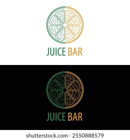 Lemon Juice Logo Design illustration Premium Vector