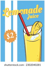 póster de jugo de limón para imprimir
