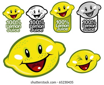 Lemon Juice Seal in vectors