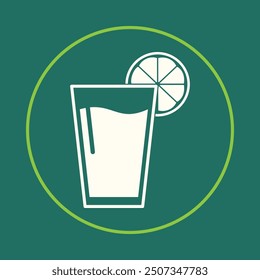 Lemon juice trendy icon masterful abstract vector illustration colorful artwork beautiful design.eps
