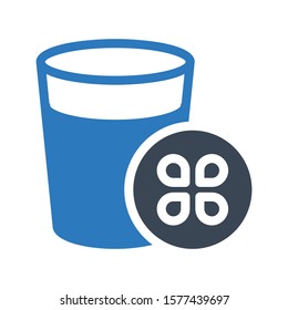 lemon juice vector glyph color icon 