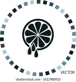 Lemon juice, vector icon
