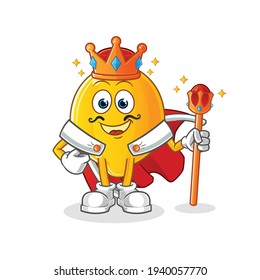 lemon king vector. cartoon character