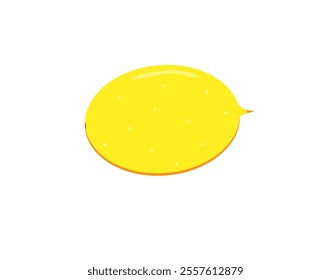 lemon large on a white background ,