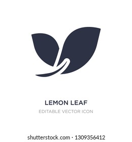 lemon leaf icon on white background. Simple element illustration from Nature concept. lemon leaf icon symbol design.
