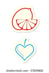 Lemon and Leaf Icons