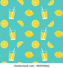 lemon and lemonade seamless pattern,lemon background