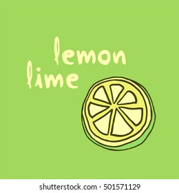 lemon lime illustration