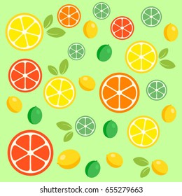 lemon lime pattern vector