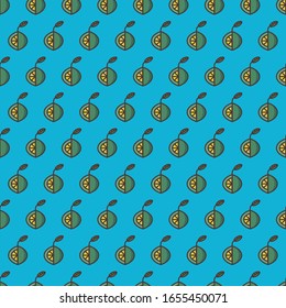 Lemon, lime seamless, abstract  vector pattern, wrap. Yellow, blue, green color tone design, geometric vector wallpaper, watermelon pattern background.