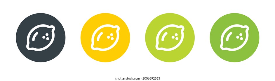 Lemon and lime vector icon.