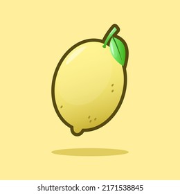 Lemon lime vector icon illustration