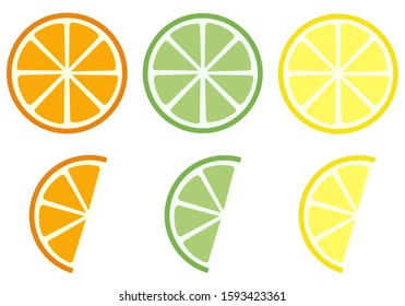lemon and limes whole and half pieces