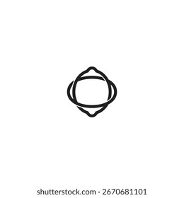 lemon line design logo element illusion vector