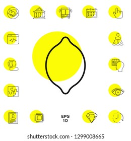 Lemon line icon
