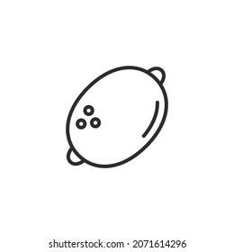 Lemon line icon. High quality black vector illustration.