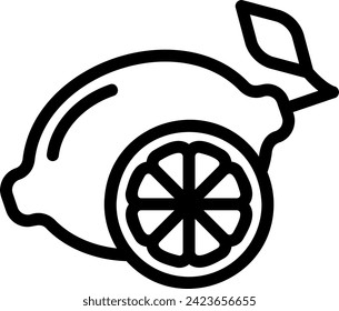 Zitronenzeilensymbol, Vektorgrafik