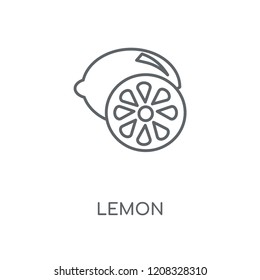 Lemon linear icon. Lemon concept stroke symbol design. Thin graphic elements vector illustration, outline pattern on a white background, eps 10.