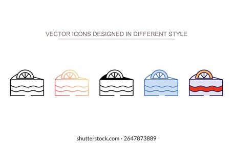 Ícone de pão de limão design com fundo branco ilustração stock