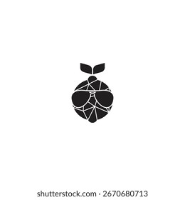 Vector de ilusión de diseño de logotipo de limón 2