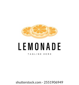 design de logotipo de limão fruta fresca de limão com modelo de ilustração de planta de limonada